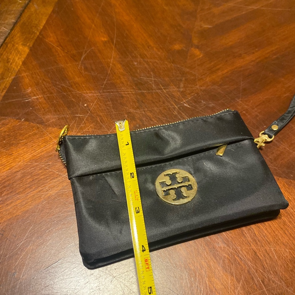 Tory Burch Black Nylon Wristlet with Gold Hardware - Picture 5 of 5